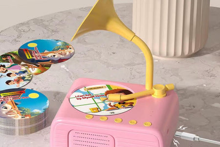 Children'S Phonograph Story Music Player Toddler Toys Kids Gramophone with 96 Cards Early Childhood Education Birthday Gift